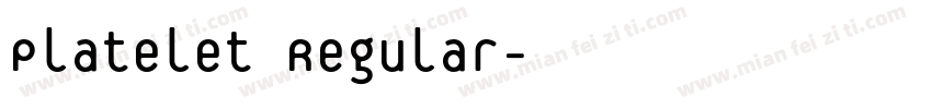 Platelet Regular字体转换